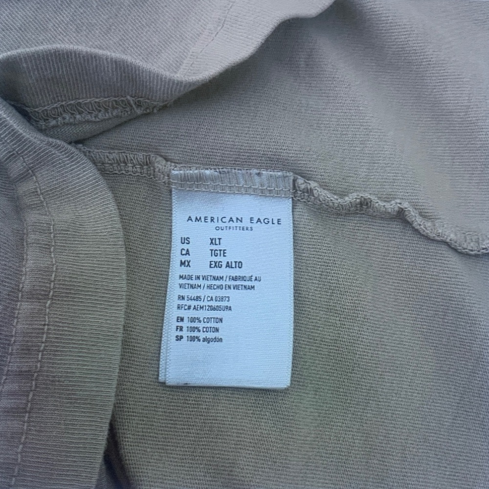 American Eagle Outfitters Men’s Slate Gray Crewneck Tee - Picture 4 of 4